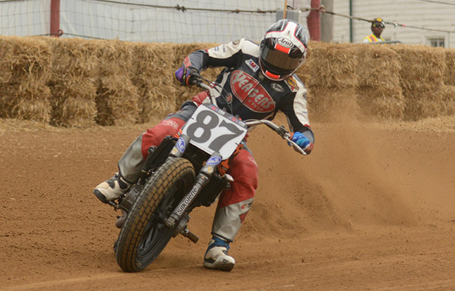 Michael Kirkness AMA Pro flat track racer at the Dust Hustle