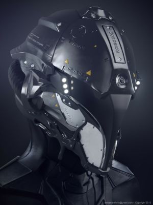 military styled helmet concept