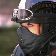 motorcycle women in goggles