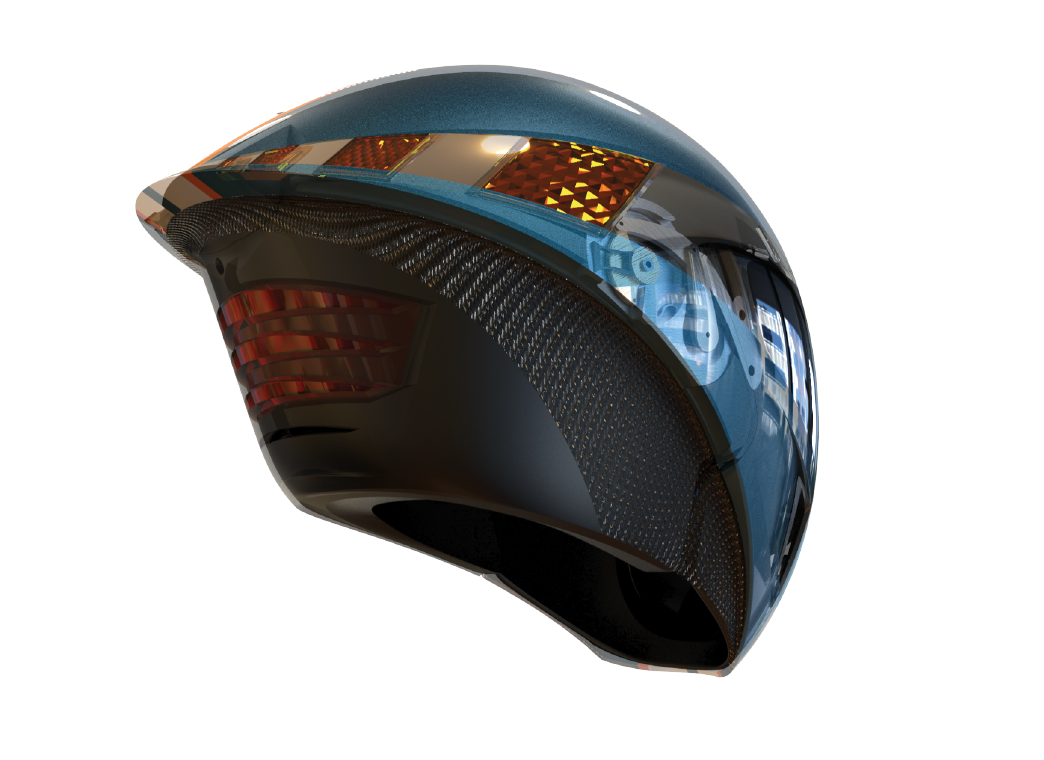 Encephalon hi-tech motorcycle helmet