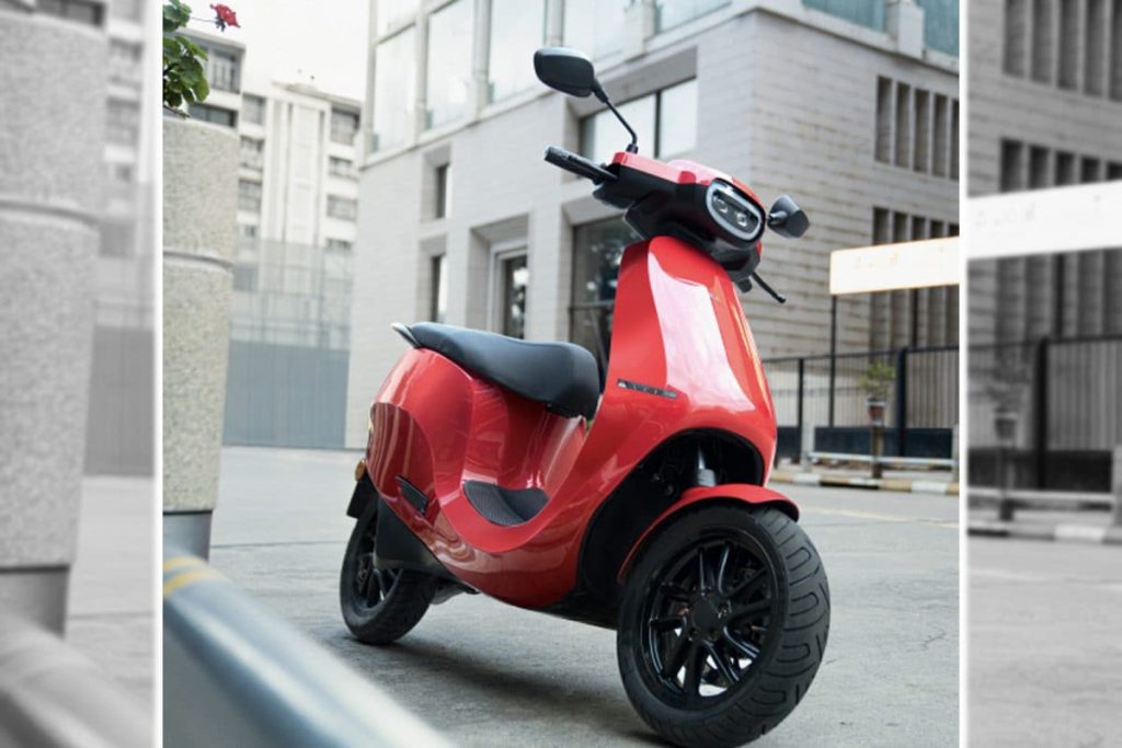 A view of the new S1 scooter from Ola Electric