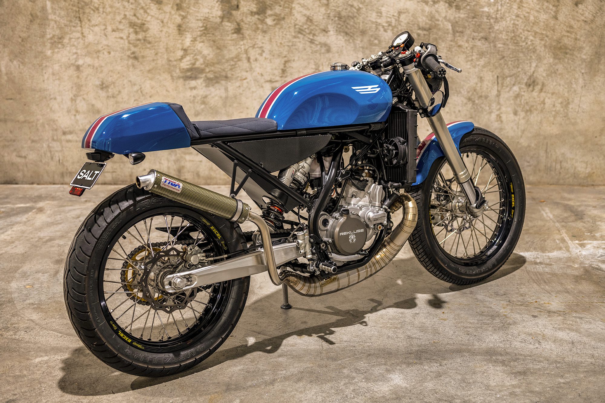 Salt two-stroke motorcycle