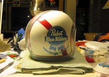 pabst custom motorcycle helmet