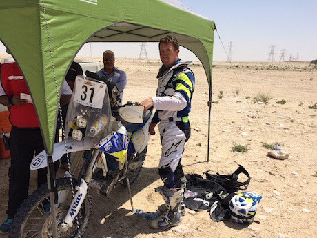Rally rider Scott Britnell hopes to compete in the 2017 Dakar Rally