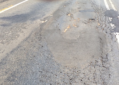 Road maintenance potholes