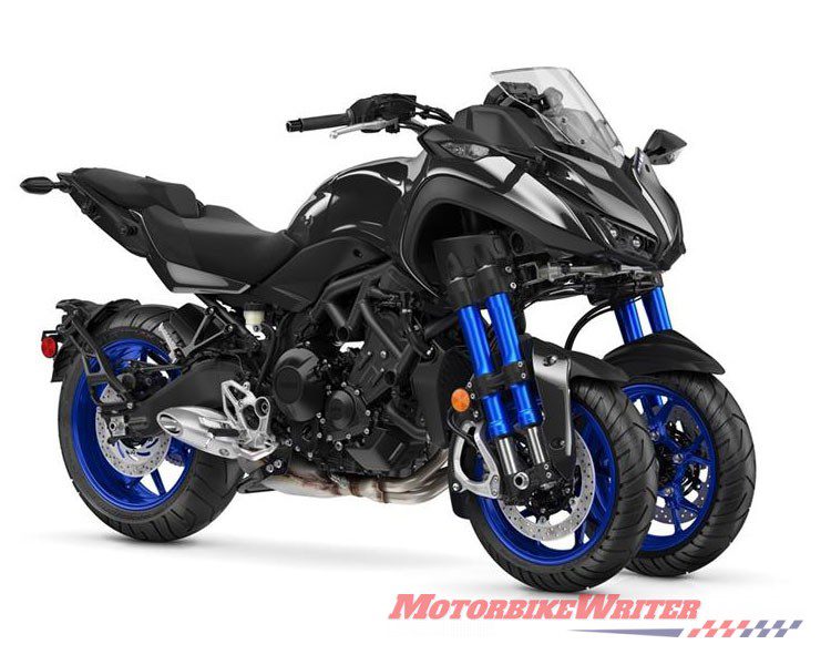 Kawasaki three clearance wheel motorcycle