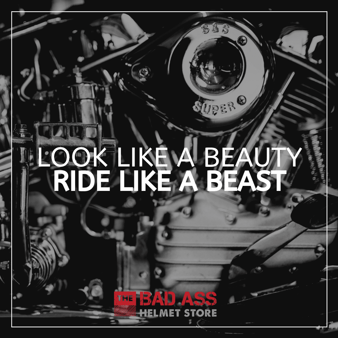 Looks like a beauty. Rides like a beast. Biker chick quote