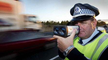 LIDAR radar speed gun pulled