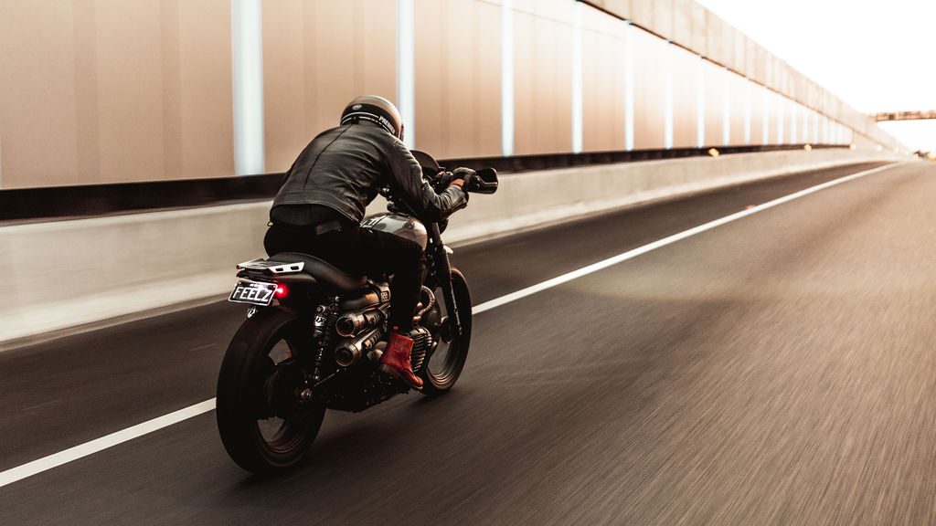 Motorcyclists on a freeway