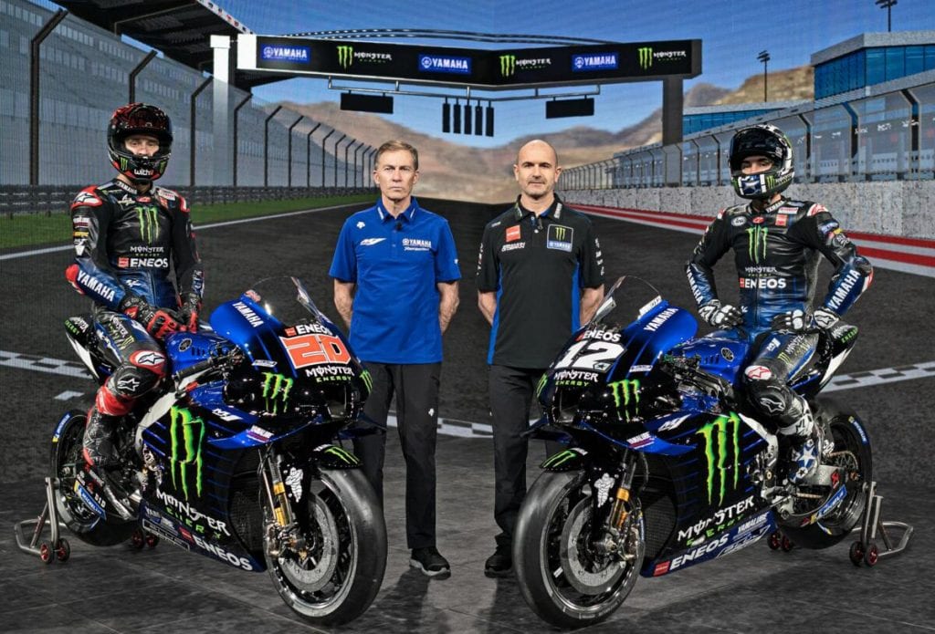 the Yamaha Racing Team, with Quartararo and Vinales