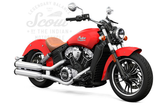 Indian Motorcycle Scout in wildfire red
