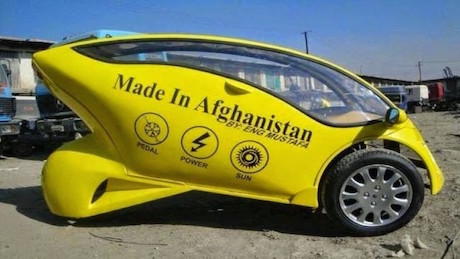 Afghan solar motorbike