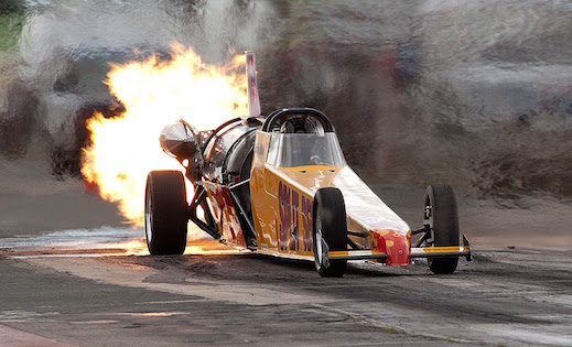 Split Second driven by Julian Webb - speed records