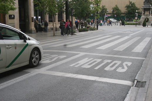 Lane filtering lane splitting stop lines report