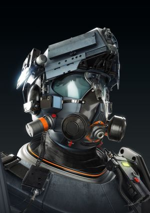 tactical futuristic helmet concept