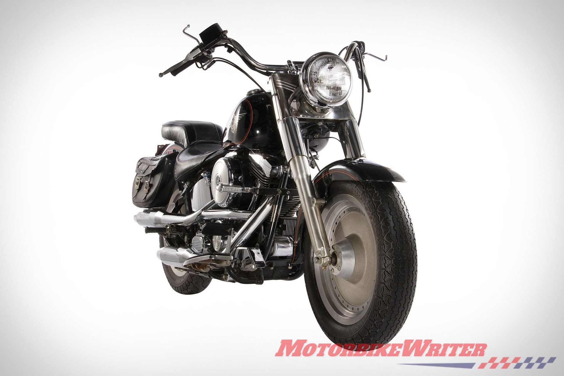 Terminator 2 Harley-davidson Fat Boy ridden by Arnold Schwarzenegger