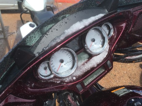 Hail storm at Pikes Peak