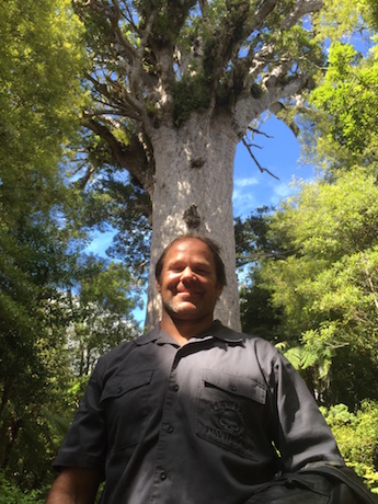 Josh Kronfeld and Tane Mahuta on the Harley Iron Run ride