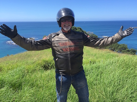 Garry Luxmore at the Harley-Davidson Iron Run in Paihia