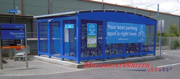 Bicycle parking cages Rider survey on park-ride stations parking