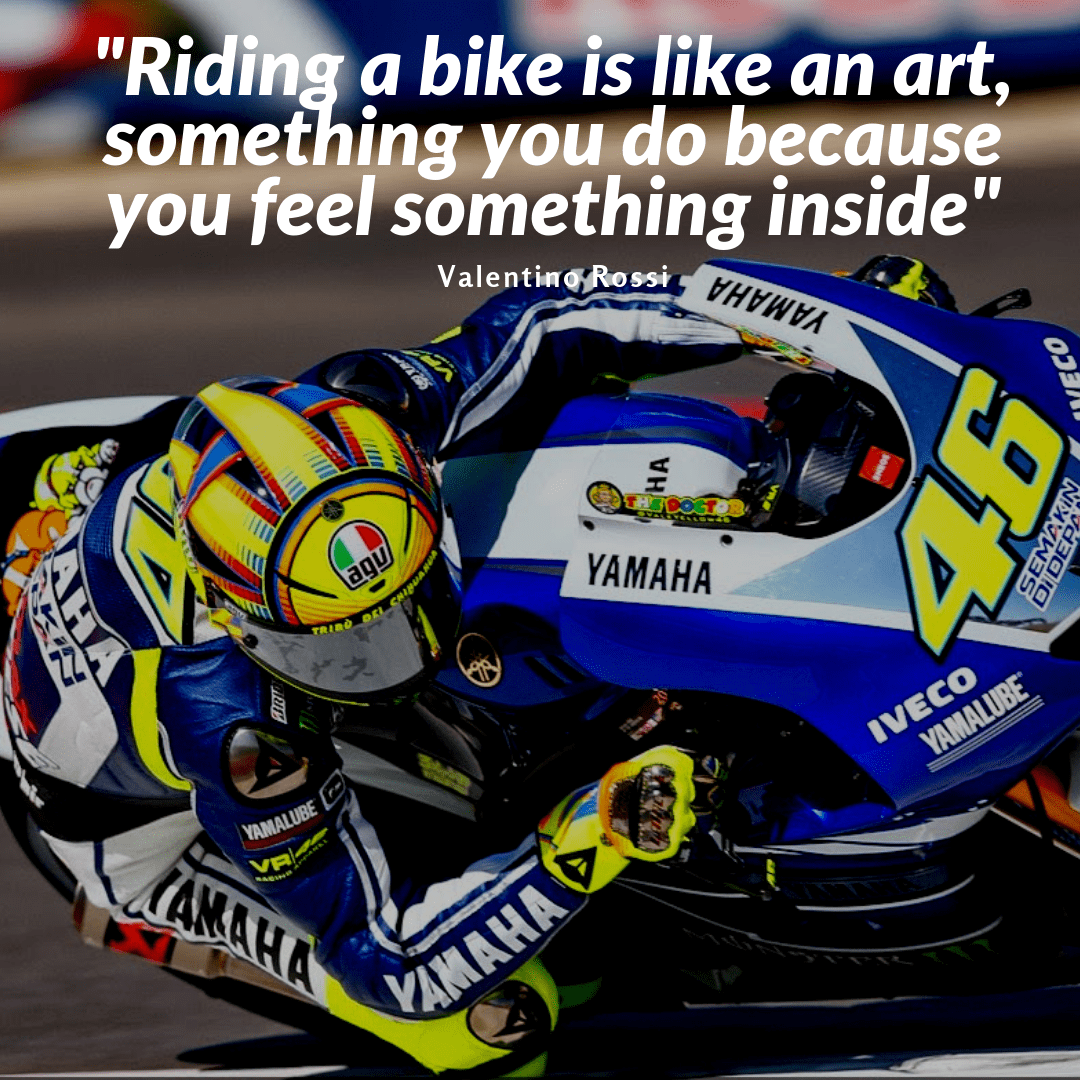 [Saying] Riding a Motorcycle is Like an Art: Something You Do Because You Feel Something Inside