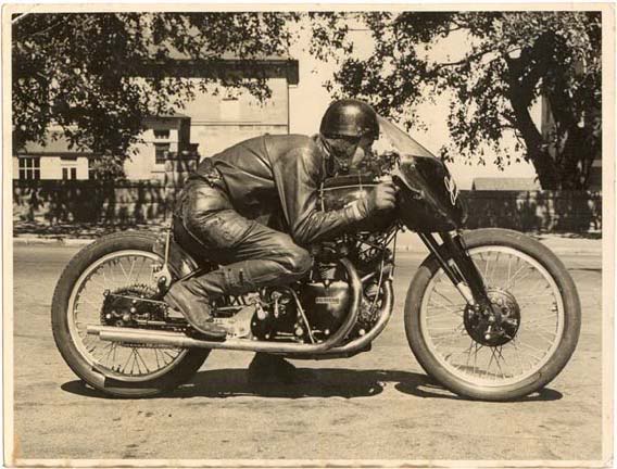 Jack Ehret's Vincent Black Lightning collection valuable - speed twin beat