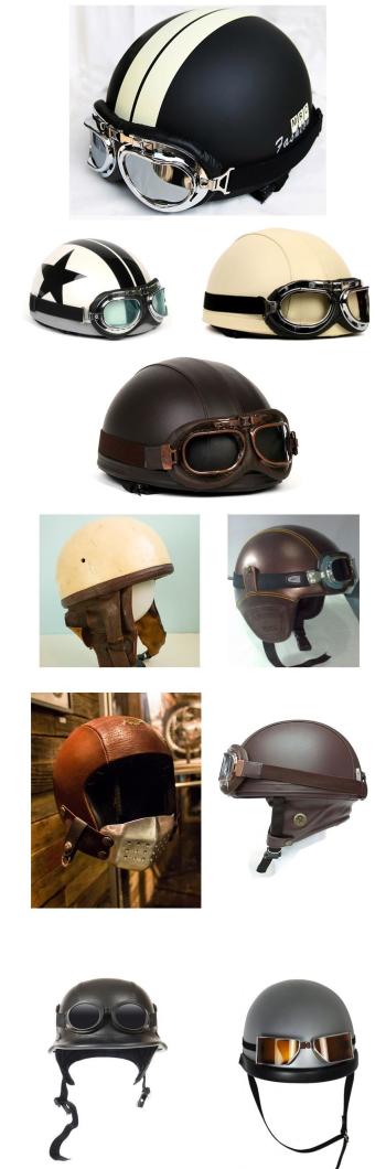 vintage motorcycle helmet collection