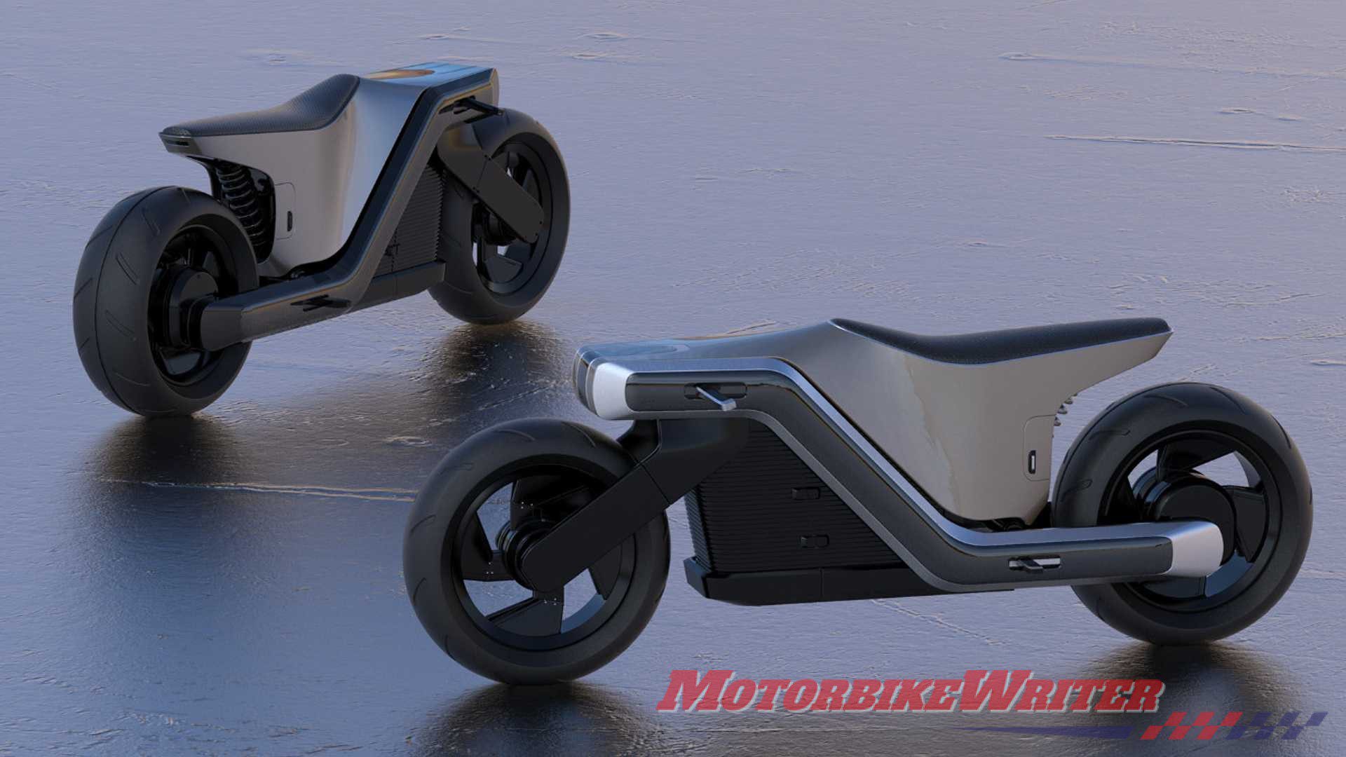 Z electric motorcycle concept drawing