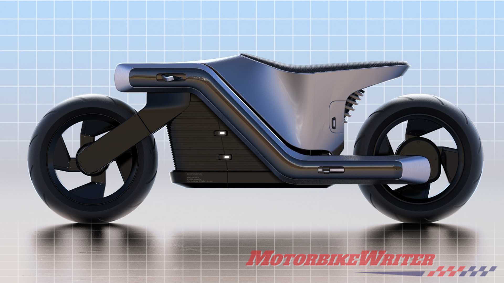 Z electric motorcycle concept drawing