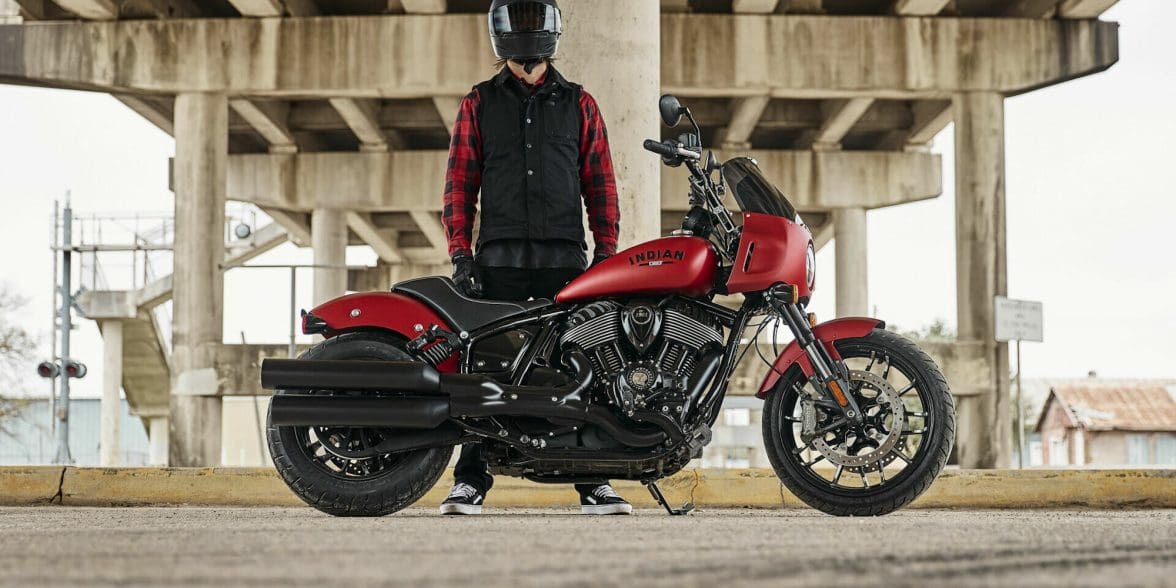 A view of Indian's Sport Chief - the very same bike that will be undergoing a facelift from three builders, all directed by Carey Hart. Media sourced from Indian Motorcycles.