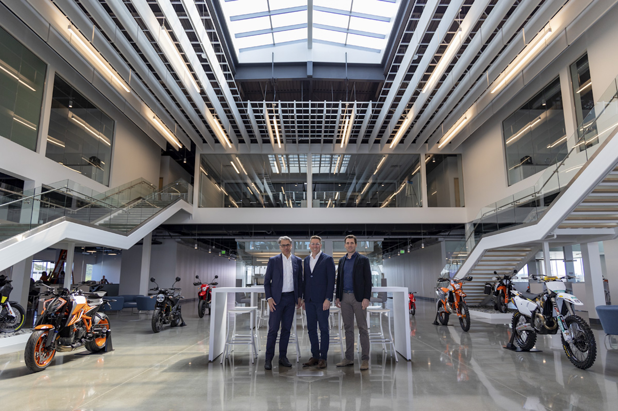 A view of Pierer Mobility's new headquarters. Media sourced from VurbMoto.