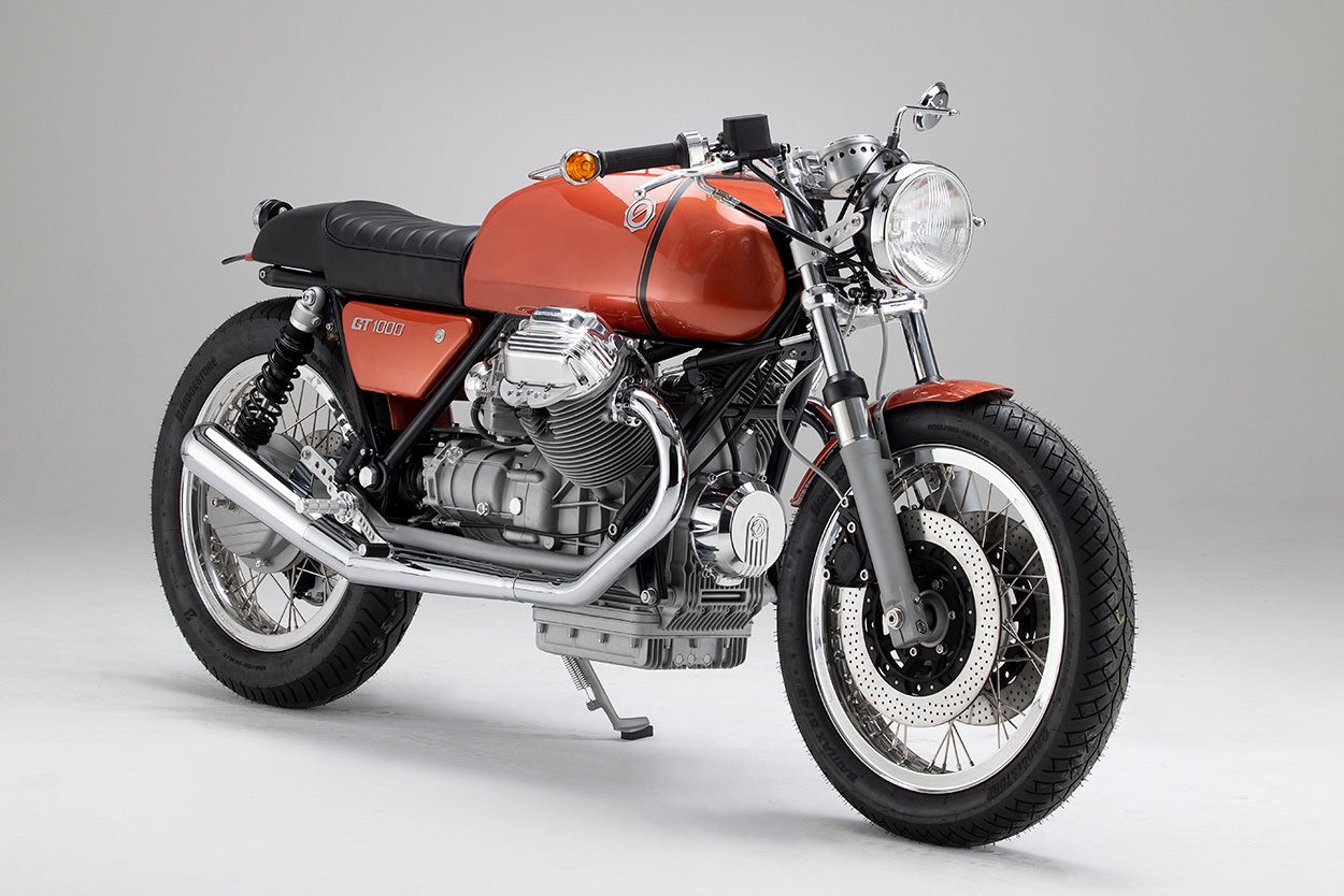 Moto Guzzi GT 1000 Roadster in orange by Kaffemaschine Germany