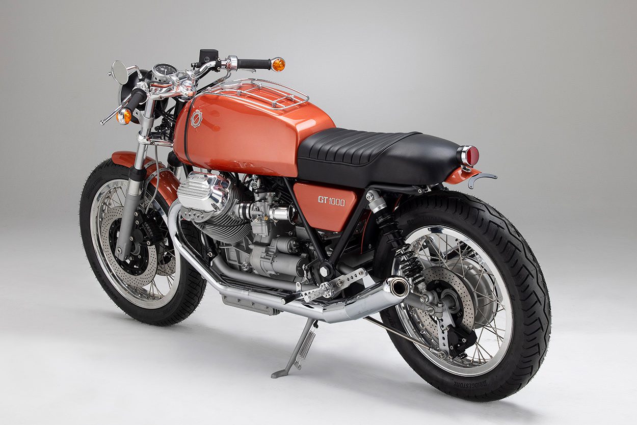 Moto Guzzi GT 1000 Roadster in orange by Kaffemaschine Germany