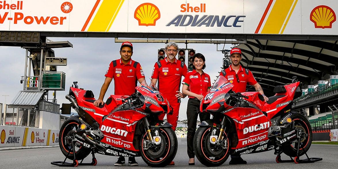 Ducati's continued collaboration with Shell. Media sourced from Ducati.