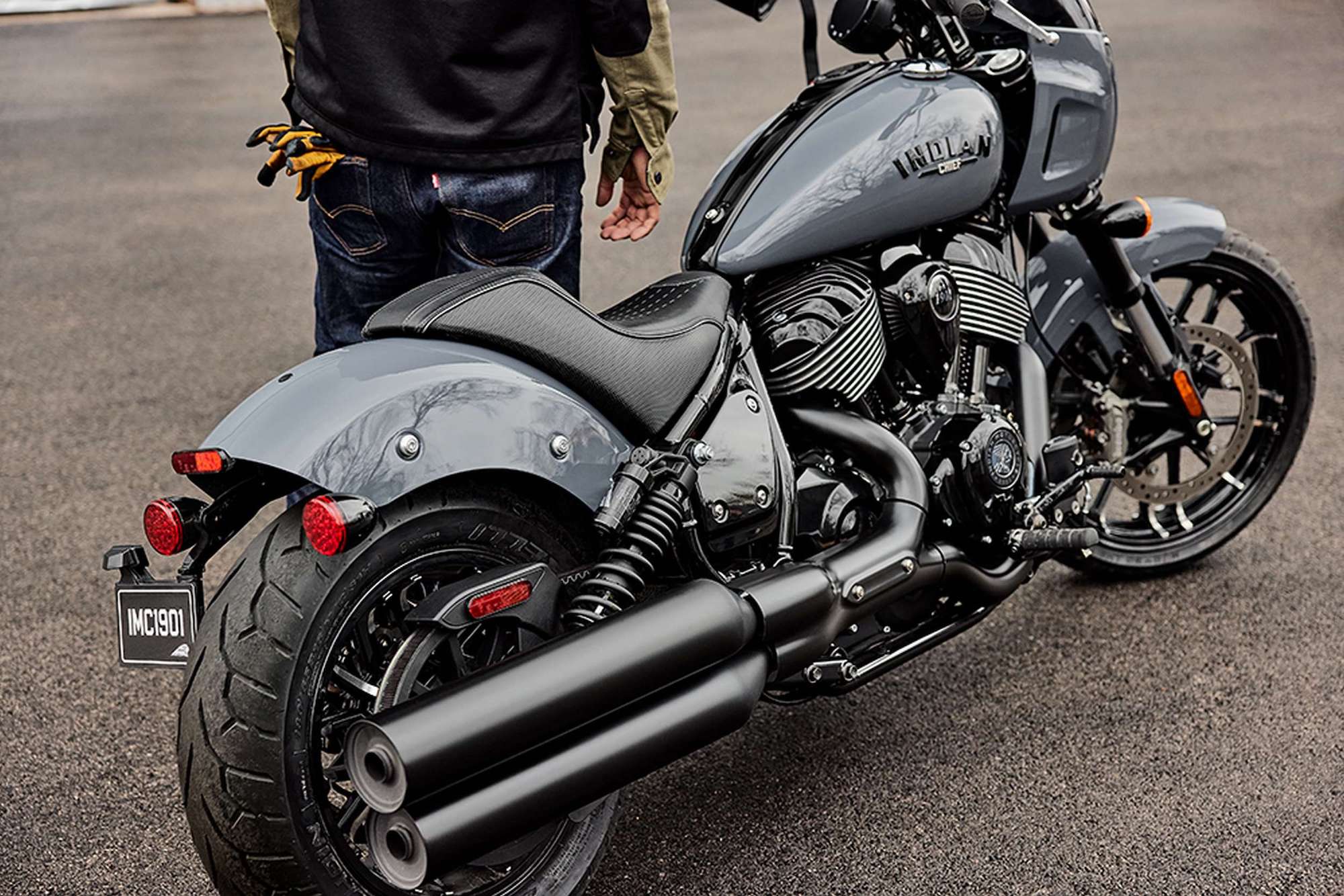 A view of Indian's Sport Chief - the very same bike that will be undergoing a facelift from three builders, all directed by Carey Hart. Media sourced from Indian Motorcycles. 