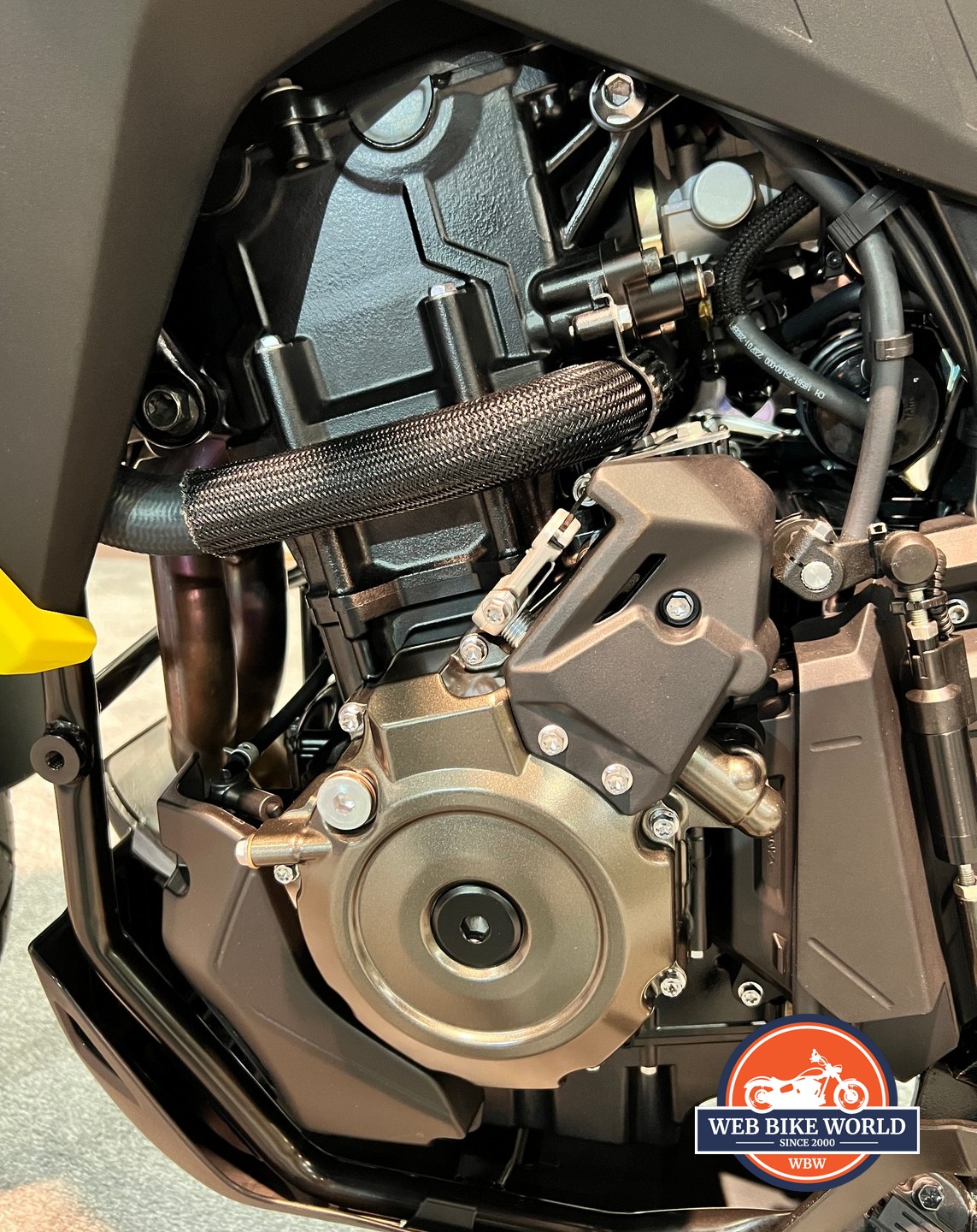 This all-new parallel-twin 776cc engine will power the Suzuki V-Strom 800DE.