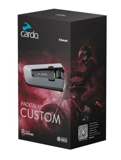 A view of Cardo's new PackTalk Custom, showing off a three-tier subscription plan. Media sourced from Cardo.