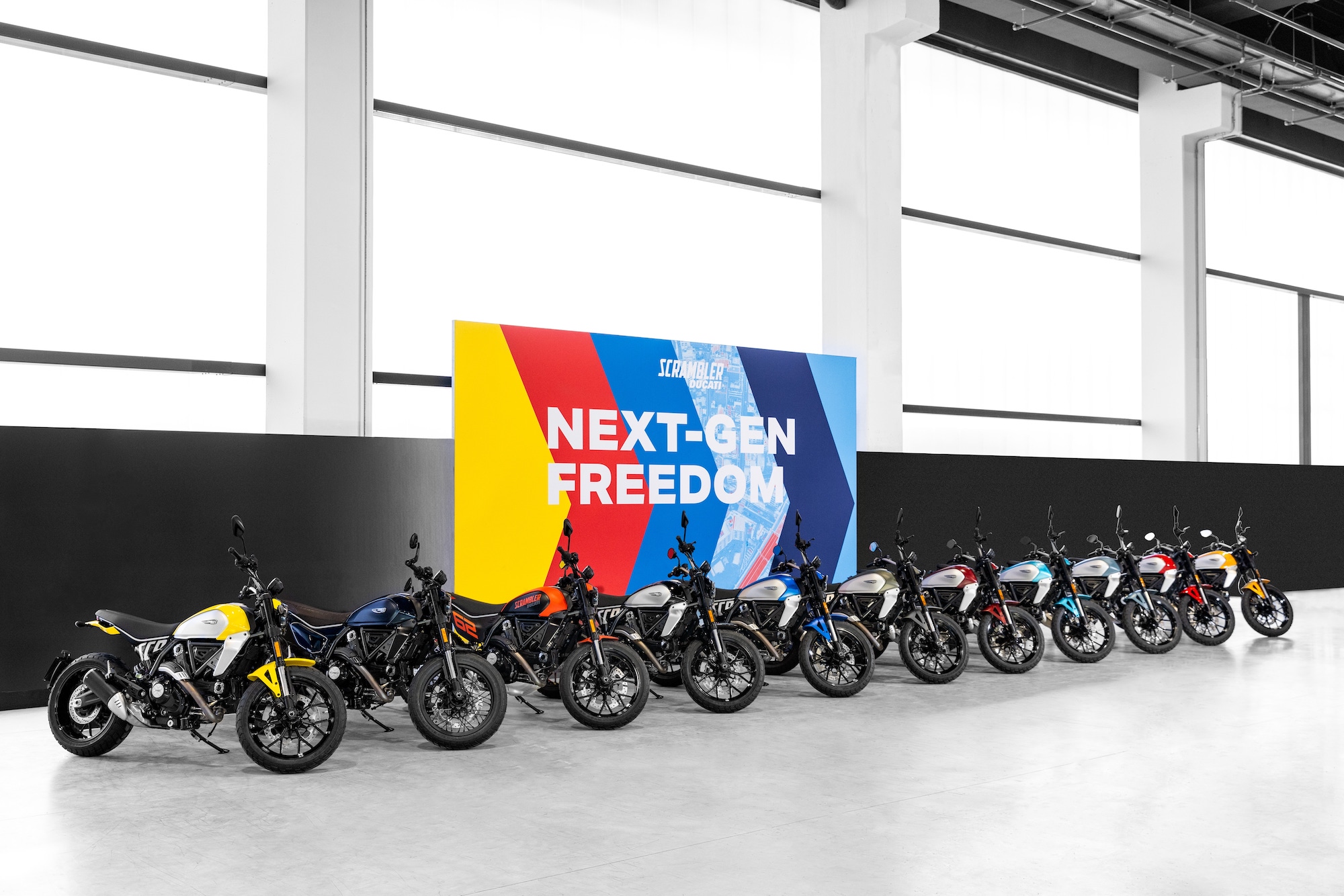 Ducati's Scrambler range. Media sourced from Ducati's relevant press release.