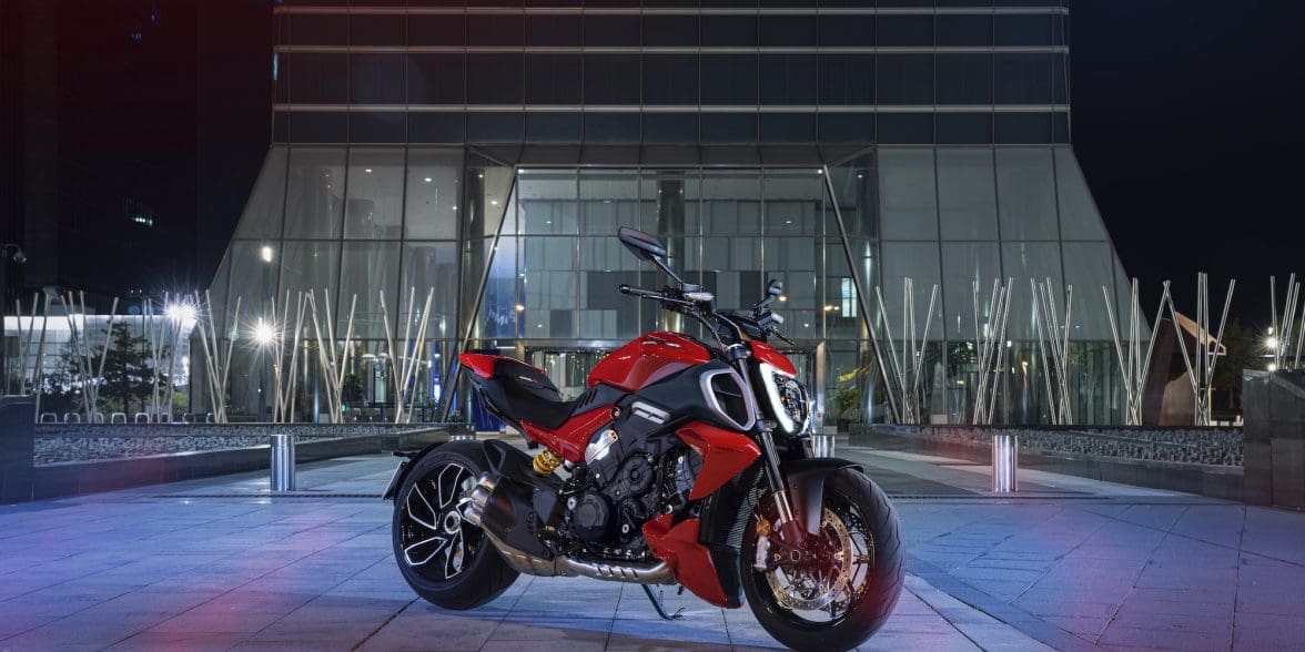 Ducati's Diavole V4. Media sourced from Ducati's relevant press release.