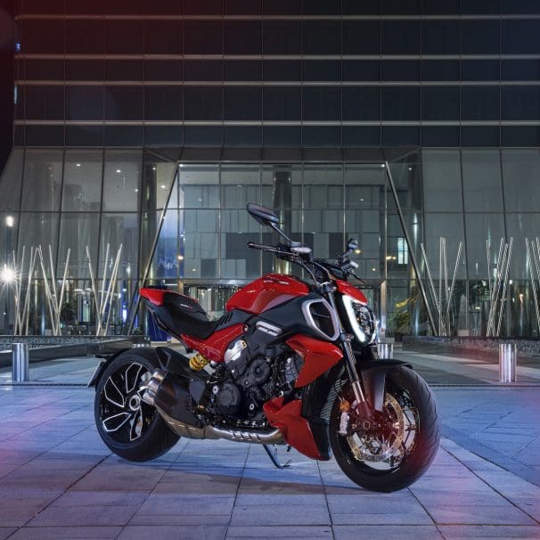 Ducati's Diavole V4. Media sourced from Ducati's relevant press release.