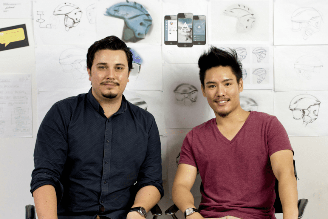 Alfred Boyadgis & Julian Chow of Forcite via the first real smart helmet brought to market