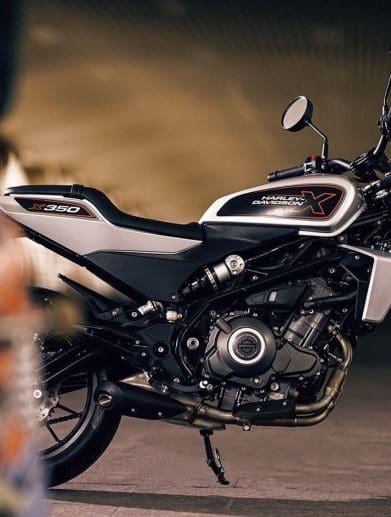 A view of Harley-Davidson's 2023 X350, the RA variant of which will be headed for America's HD Riding Academy. Media sourced from Motorcycle.com.