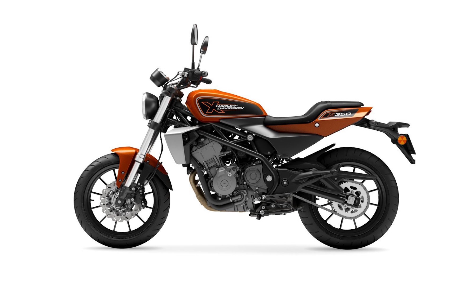 A view of Harley-Davidson's 2023 X350, the RA variant of which will be headed for America's HD Riding Academy. Media sourced from Motorcycle.com.