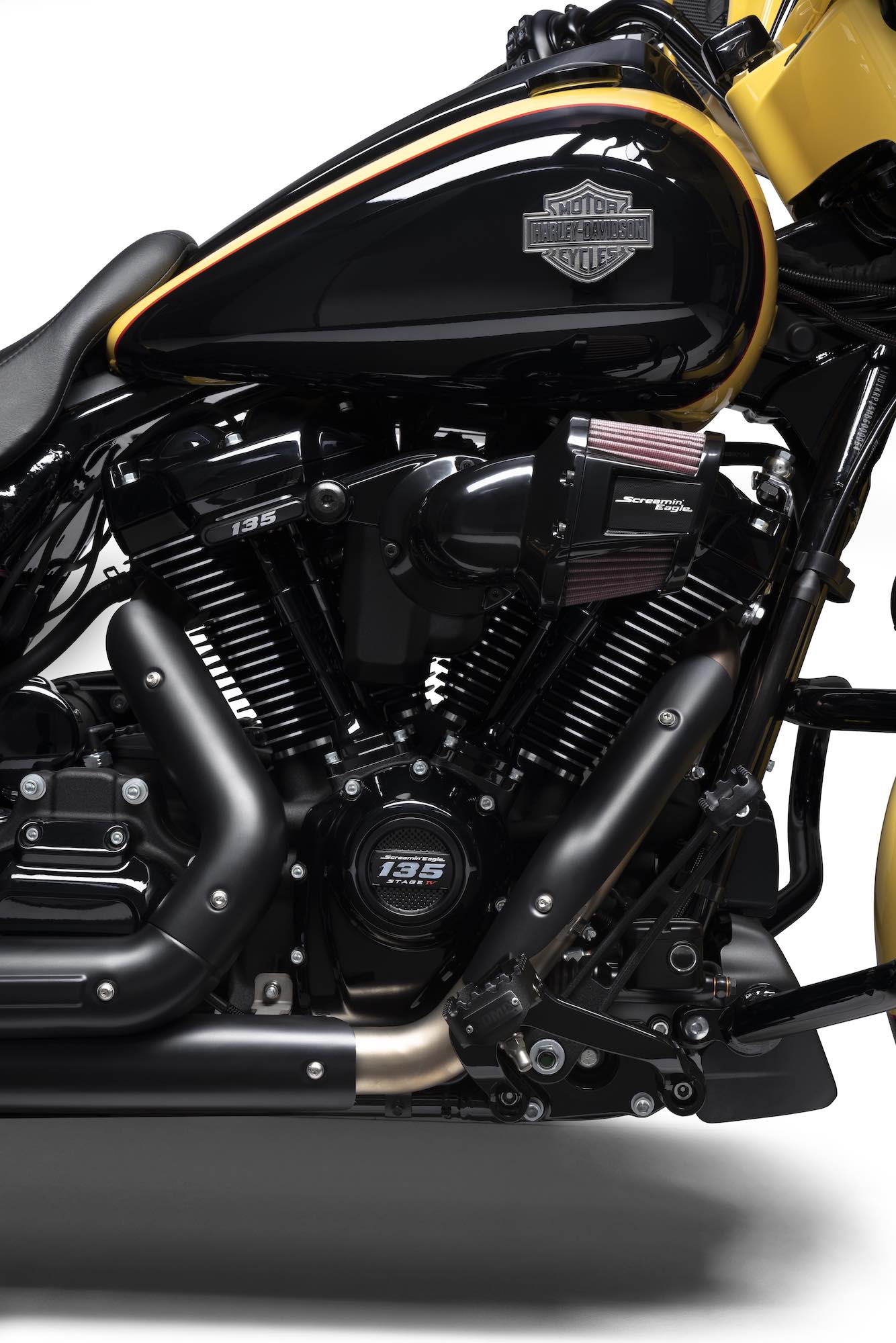 The Screamin' Eagle® 135ci Stage IV Performance Crate Engine. Media sourced from Harley's press release.