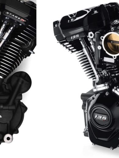 The Screamin' Eagle® 135ci Stage IV Performance Crate Engine. Media sourced from Harley's press release.