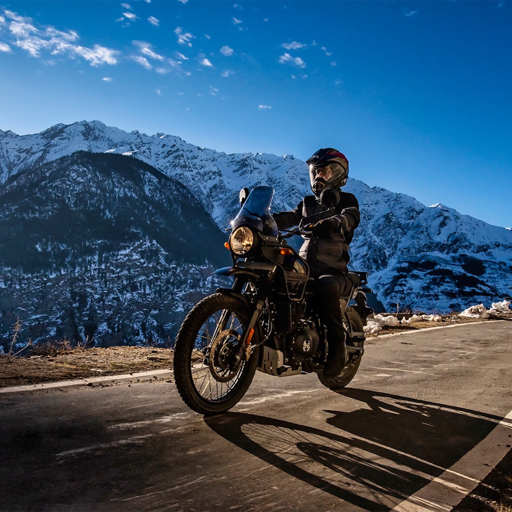 A view of Royal Enfield's Himalayan. Media sourced from Royal Enfield.