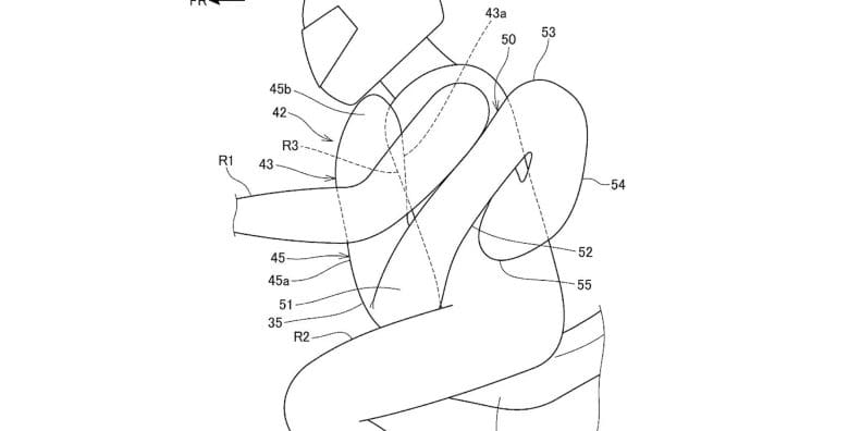 A view of the new airbag that Honda's working on. Media sourced from CycleWorld.