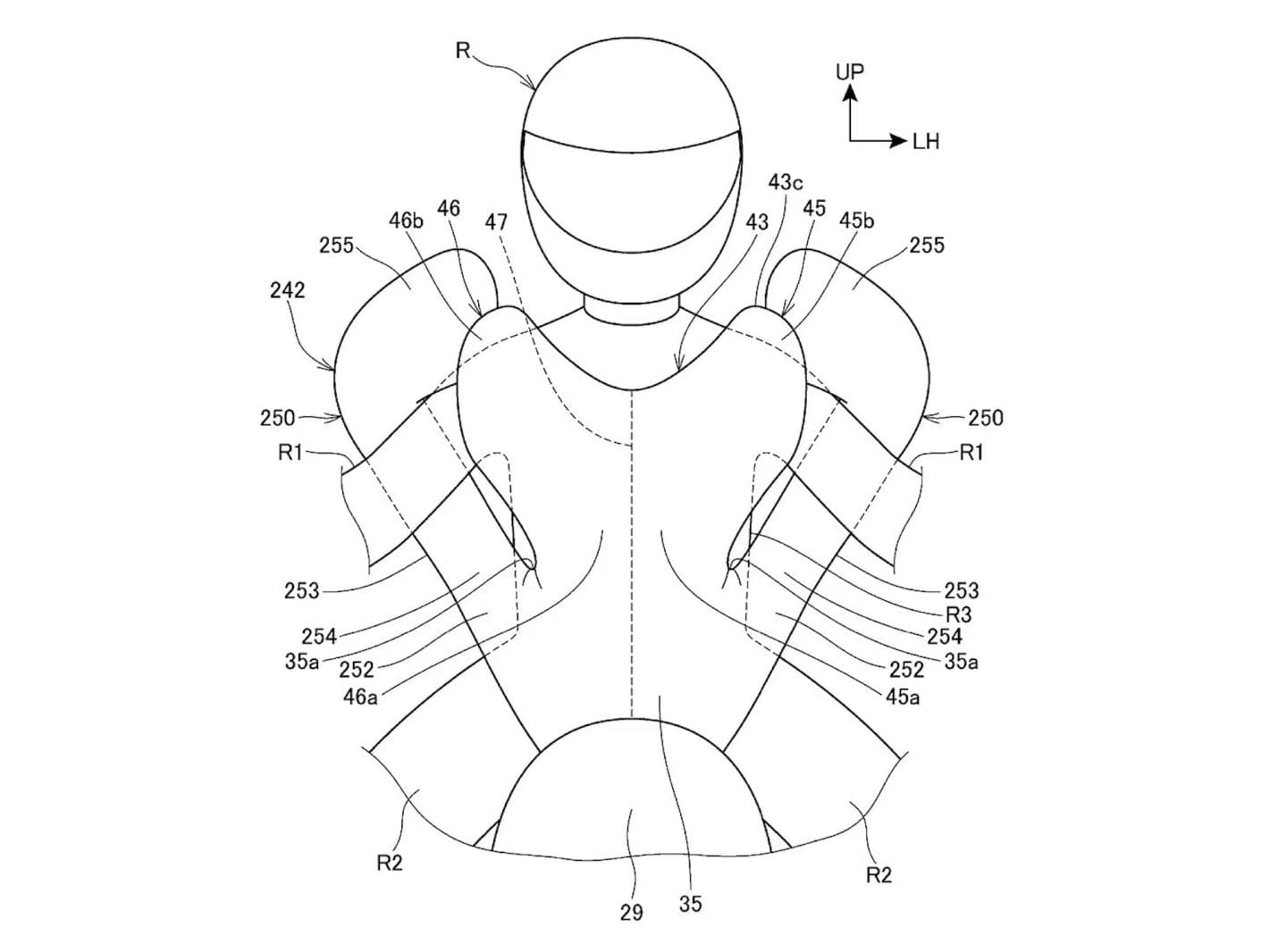Honda Files Patent for New RiderWrapped Airbag webBikeWorld
