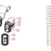 Breakdown of various components for INNOVV H5 camera