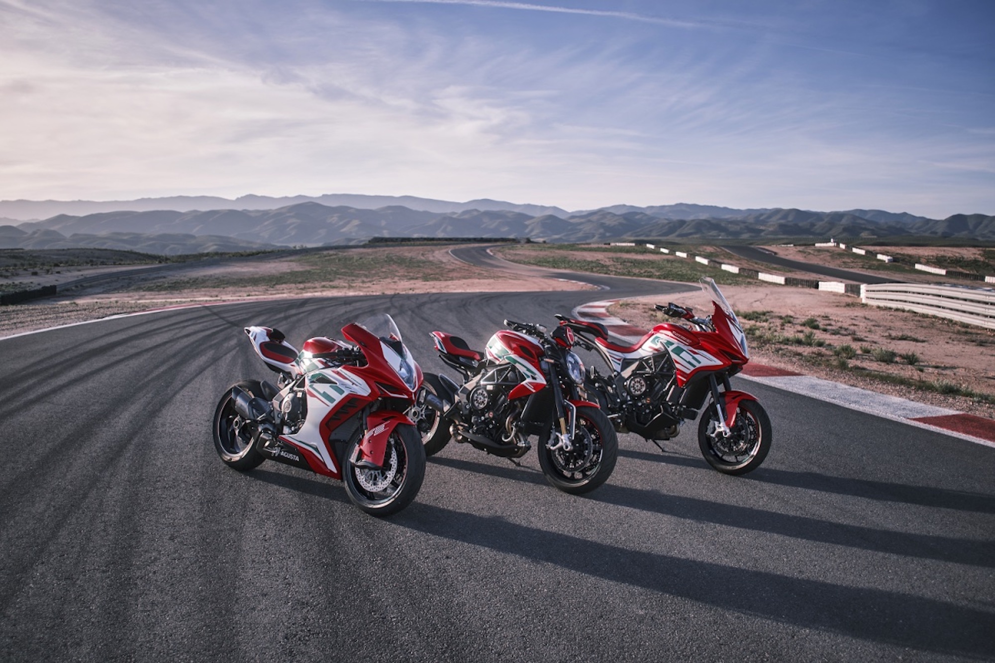 A view of MV Agusta's bikes. Media sourced from VisorDown.